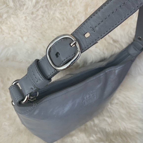 Light grey Coach leather handbag - Picture 3 of 11